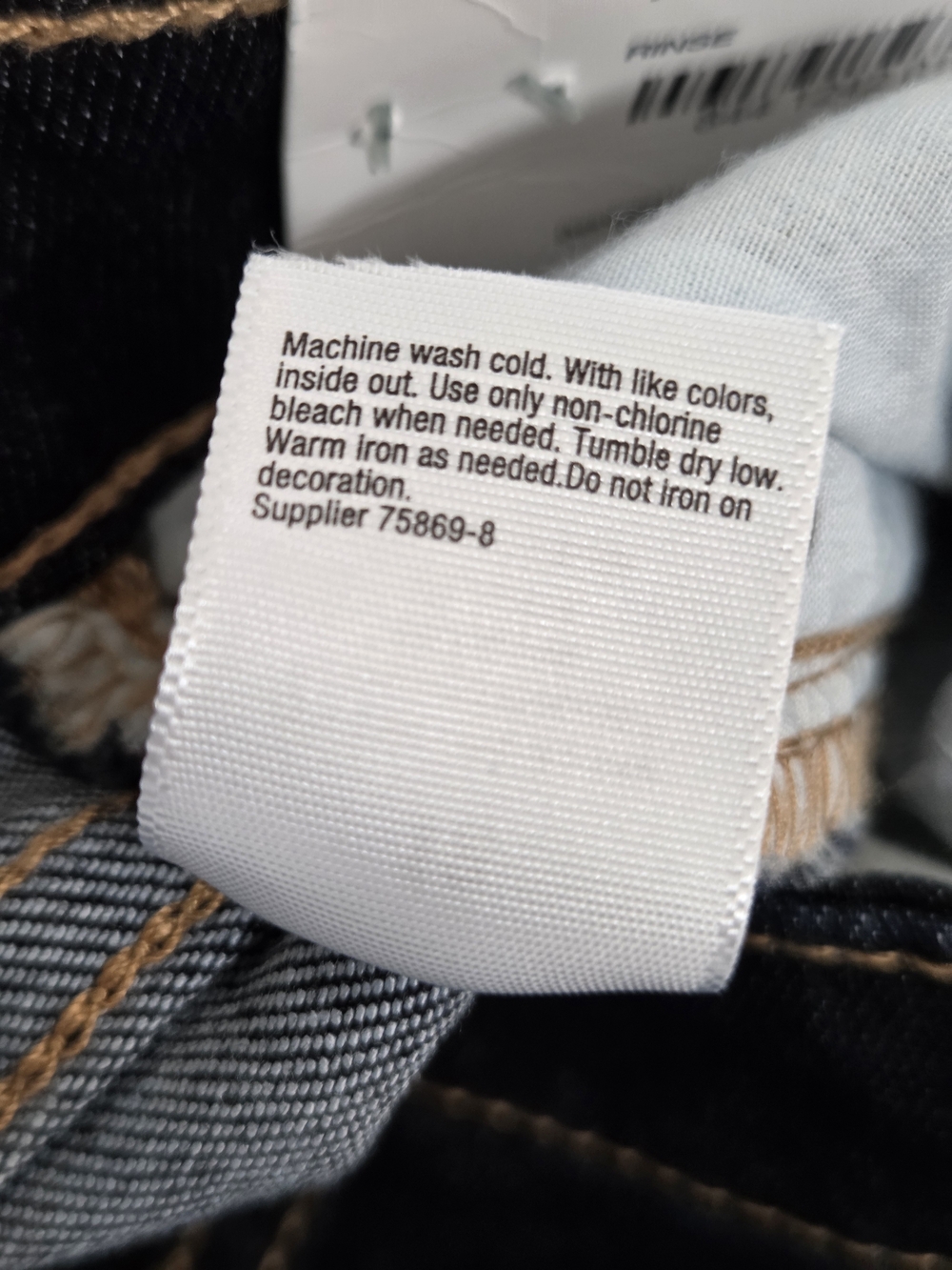 a.n.a Dark Wash Blue Jeggings with Snap Hem Accents - Picture 7 of 15